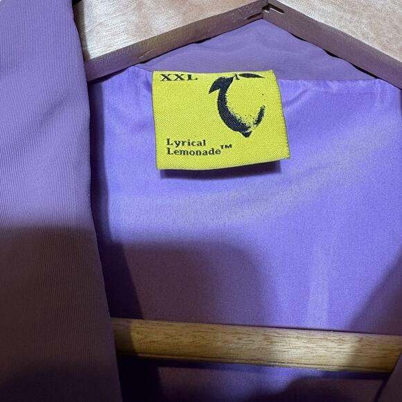 Lyrical Lemonade Purple Windbreaker Jacket Half Zip Pullover Size XXL Streetwear - Picture 8 of 15